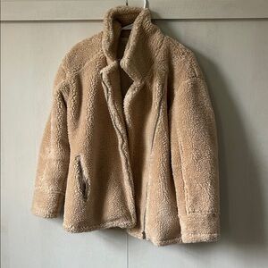 Women’s Tan Teddy-Bear Jacket